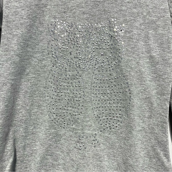 *FREE WITH PURCHASE*Junior Girls Long Sleeve Owl Rhinestone Tunic / 12 - Picture 5 of 9